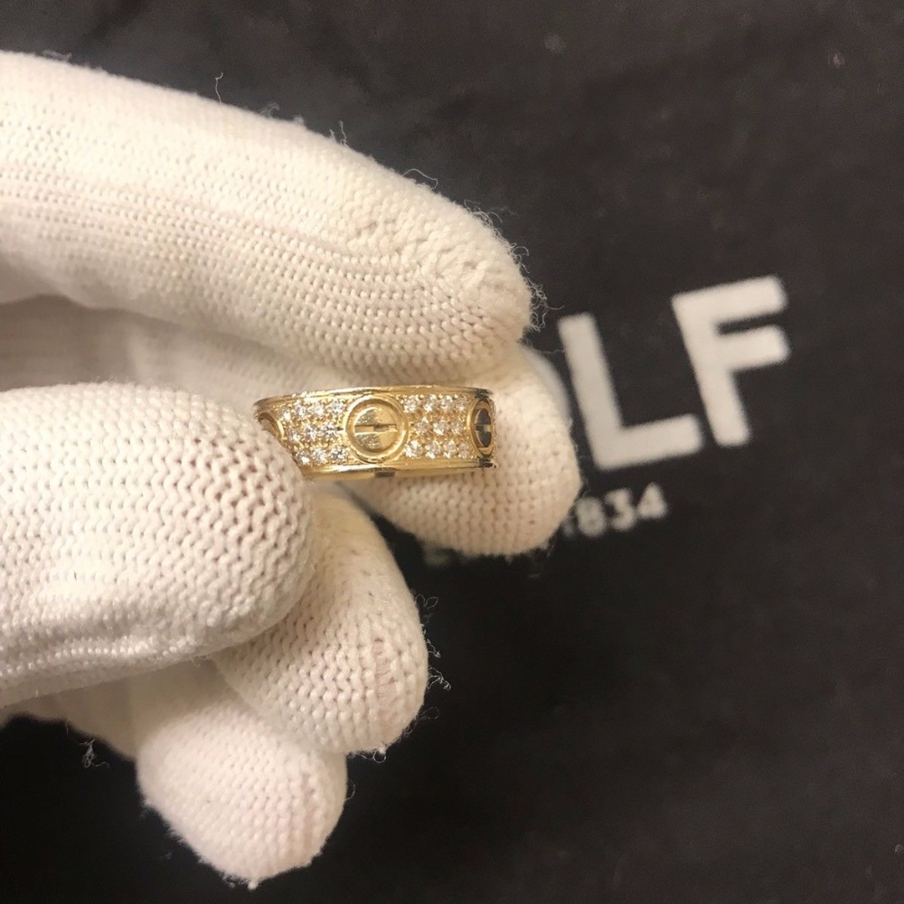 Cartier Love wedding band, Diamond-Paved